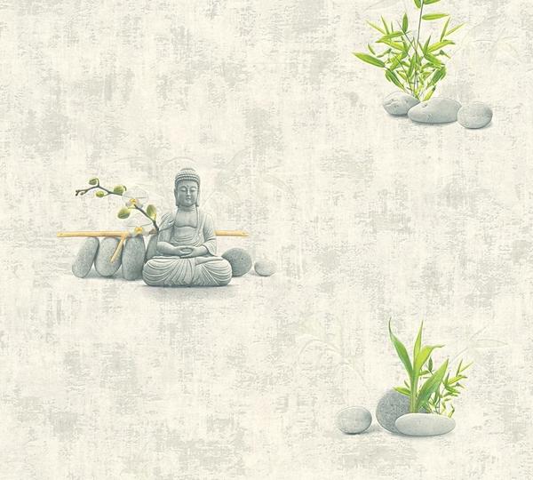 A.S. Creation Simply Decor creme grau grün(321381)