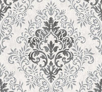 living walls Vliestapete "Tapete mit Ornamenten barock" floral gemustert gl&auml;nzend 