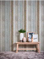 living walls Papiertapete "Il Decoro" Holz gestreift realistisch leicht
