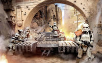 Komar Vliestapete "Digitaldruck Vlies - Star Wars Tanktrooper - Gr&ouml;&szlig;e 400 x 250 cm"