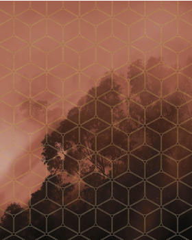 Komar Pure Golden Grid 200 x 250 cm