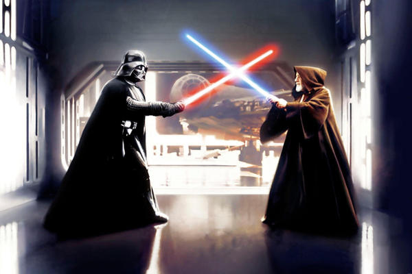 Komar Star Wars Vader vs. Kenobi 300 x 200 cm