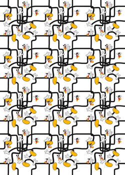 Komar Mickey Mouse - Foot Labyrinth 200 x 280 cm