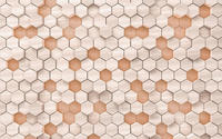 Komar Vliestapete "Digitaldruck Vlies - Woodcomb braun - Gr&ouml;&szlig;e 400 x 250 cm"