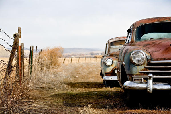 PaperMoon Vintage Rusting Cars 500 x 280 cm