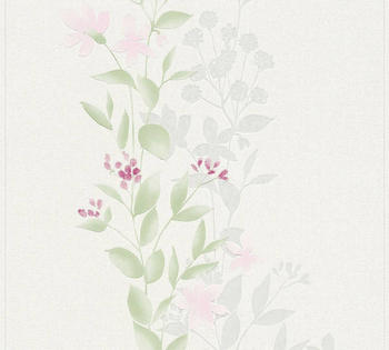 A.S. Creation Blooming 10,05 x 0,53 m grün rosa weiß (37266-1)