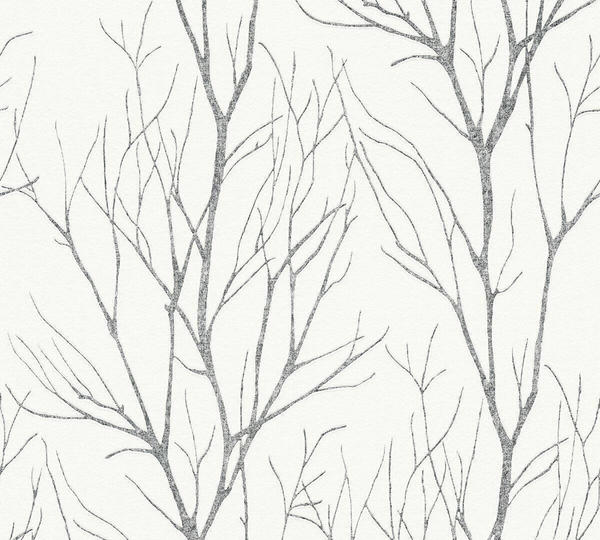 A.S. Creation Blooming 10,05 x 0,53 m schwarz grau (37260-4)
