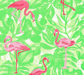 A.S. Creation Club Tropicana 10,05 x 0,53 m grün rot rosa (35980-2)