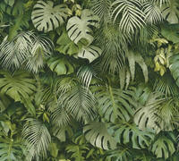 A.S. Cr&eacute;ation Vliestapete "Greenery mit Palmenprint in Dschungel Optik" Wald 