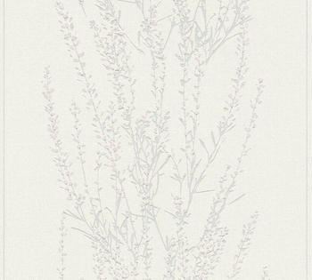 A.S. Creation Blooming 10,05 x 0,53 m weiß grau (37267-1)