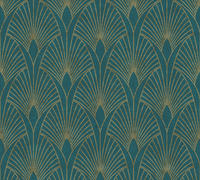 living walls Vliestapete "New Walls 50s Glam Art Deco Optik" Barock gemustert 