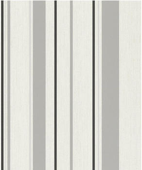 Rasch Rock'n Rolle (536256) weiß grau schwarz Streifen