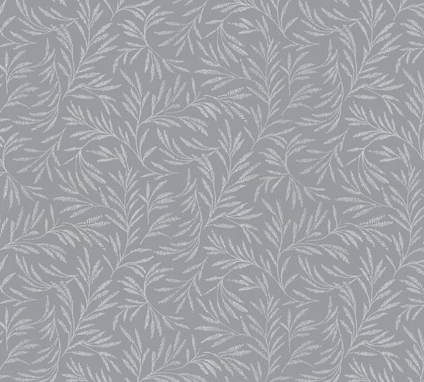 Architects Paper Alpha - glatt, glänzend, botanisch, matt, mit Astmuster, dunkelgrau-silberfarben (82034403)