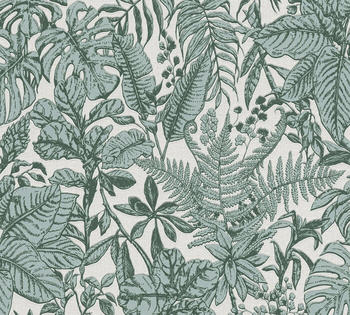 Daniel Hechter Dschungel - tropisch, botanisch, Dschungel, tannengrün-weiß-grau (47905635)