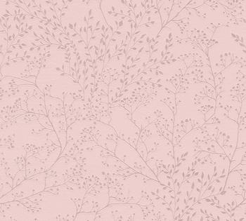 A.S. Creation Trendwall floral mit Blättern rosa