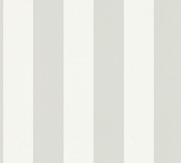 A.S. Creation Trendwall Streifen grau-weiß