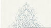 Architects Paper Luxury wallpaper - samtig, Barock, mit Ornamenten, silberfarben-weiß-blau (13259343)