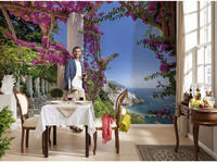 Komar Fototapete "Amalfi - Gr&ouml;&szlig;e 368 x 254 cm" bedruckt glatt Wohnzimmer,