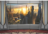 Komar Fototapete "STAR WARS Coruscant View - Gr&ouml;&szlig;e 368 x 254 cm" bedruckt glatt