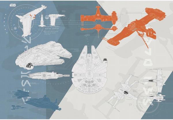 Komar Star Wars Technical Plan 268 x 254 cm