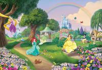 Komar Fototapete "Disney Princess Rainbow - Gr&ouml;&szlig;e 368 x 254 cm" bedruckt glatt