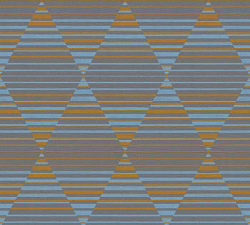 A.S. Creation Linen Style blau/orange/grau 10,05 x 0,53 m (36757-3)