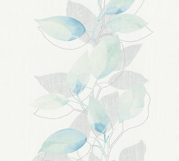 A.S. Creation Attractive floral grün-blau-weiß