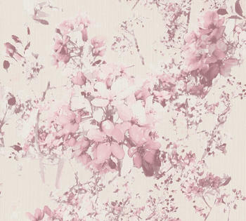 A.S. Creation Attractive floral geblümt mit Blumen rosa-lila-creme