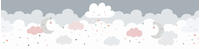 A.S. Cr&eacute;ation Bord&uuml;re "Dreamy Sky" Motiv abstrakt naturalistisch glatt...