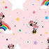 vidaXL Kids at Home Wallpaper Rainbow Minnie Pink Feature Design Wall Decor Paper Roll