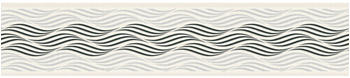 A.S. Creation Only Border Wellen weiß schwarz 5 m x 13 cm (3841-26)