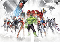 Komar Fototapete "Avengers Unite - Gr&ouml;&szlig;e 368 x 254 cm" bedruckt glatt Kinderzimmer
