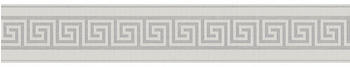 A.S. Creation Bordüre Geometrisch grau silber 5 m x 10 cm (3839-14)