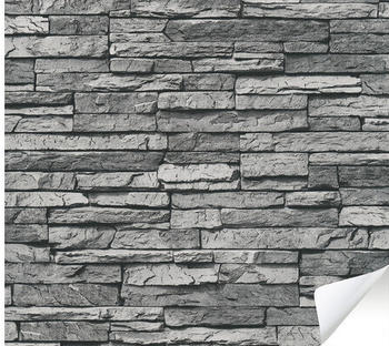 A.S. Creation Tapete Naturstein 3D grau 8,40 x 0,53 m (38589-1)