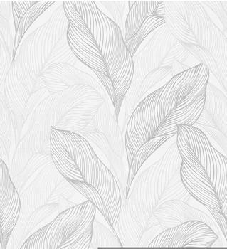 Erismann Floral grau-weiß (10285-01)