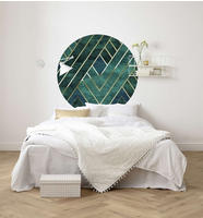 Komar Vliestapete "Vlies selbstklebend - Jade - Gr&ouml;&szlig;e 125 x 125 cm" bedruckt glatt
