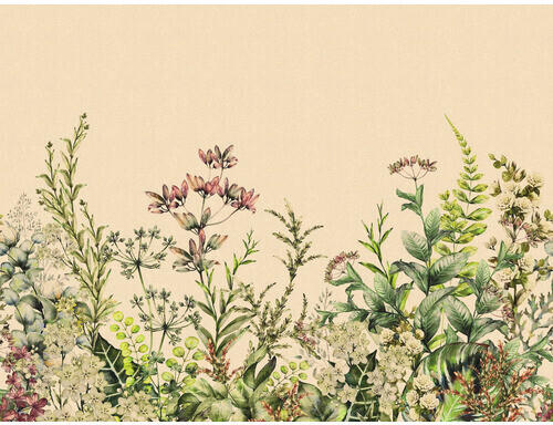 Livingwalls The Wall Blumen und Blätter 7-tlg. 371 x 280 cm (38277-1)