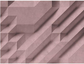 Livingwalls The Wall Betonoptik 3D rosa 7-tlg. 371 x 280 cm (38289-1)