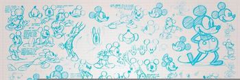 Komar Mickey Sketches 400 x 250 cm