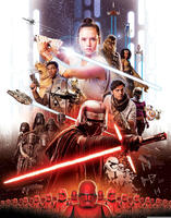 Komar Fototapete "STAR WARS EP9 Movie Poster Rey - Gr&ouml;&szlig;e 184 x 254 cm"...