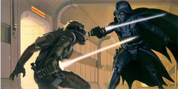 Komar Star Wars Classic RMQ Vader vs Luke 500 x 250 cm