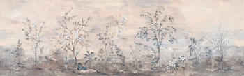 Komar Mandarin Morning silber/weiß/grau 900 x 280 cm
