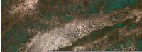 Komar Molten Copper silber/braun/grün 400 x 280 cm