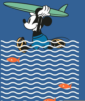 Komar Mickey gone Surfin' 200 x 280 cm