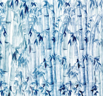 Komar Bamboos blau/weiß 300 x 280 cm