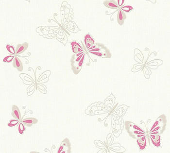 A.S. Creation Glitter Happy Spring mit Schmetterlingen 347651