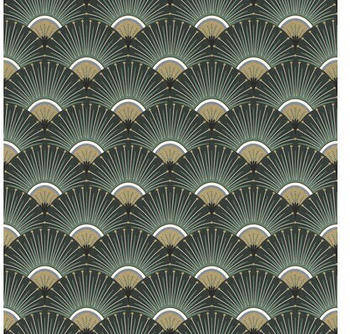 Rasch Artdeco gr&uuml;n gold (637618)