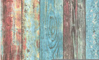 living walls Vinyltapete "Pop Up Panel 3D" Holz gestreift realistisch strukturiert