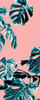 Komar Vliestapete »Monstera Rosé Panel«, 100x250 cm (Breite x Höhe), Vliestapete,
