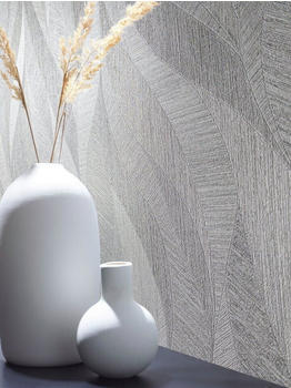 Marburg Tapeten Wave geprägt matt Wellenmuster moderne für Wohnzimmer Schlafzimmer Küche grau